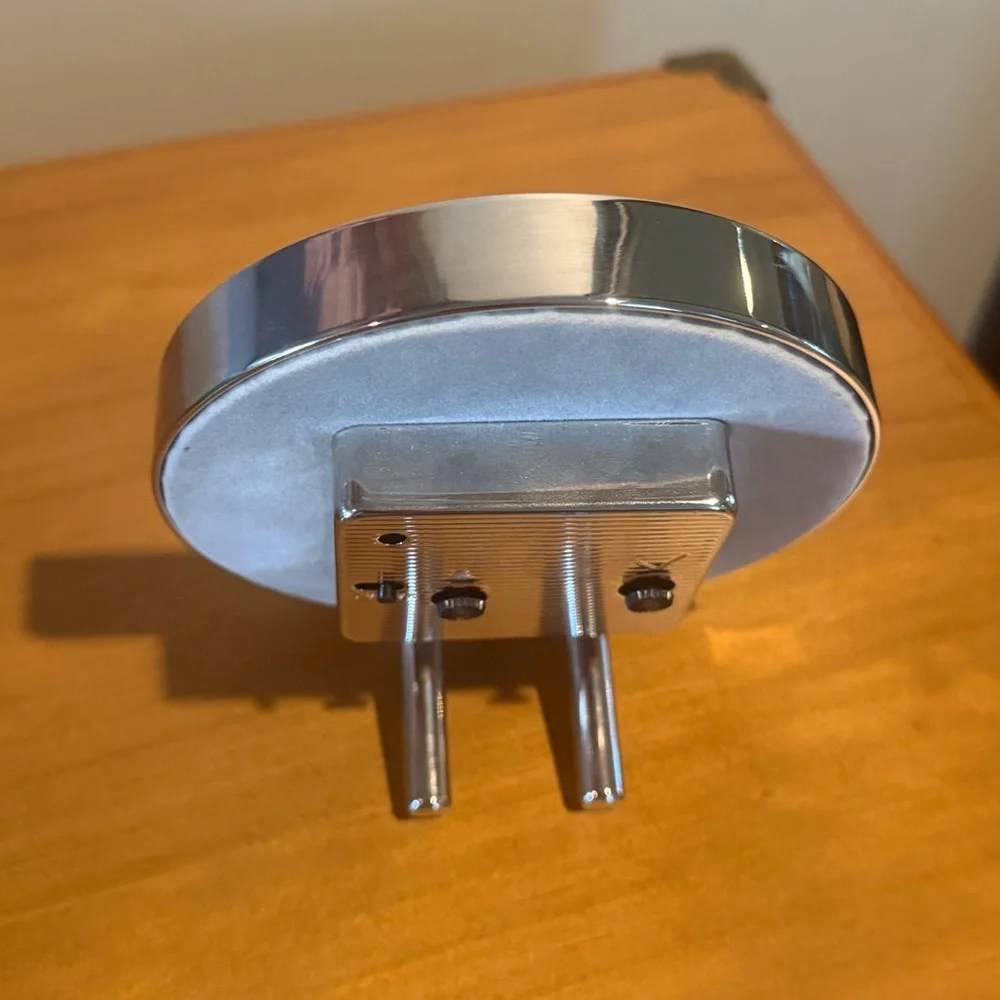 Addison Ross Blue and Silver Alarm Clock - Picture 4 of 6